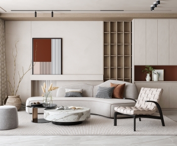 Wabi-sabi Style A Living Room-ID:785561081