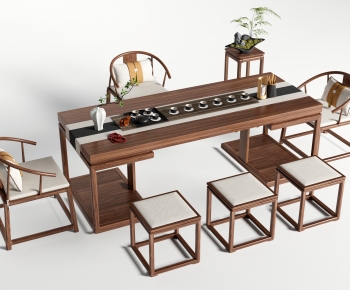 新中式茶桌椅坐凳组合-ID:781749966