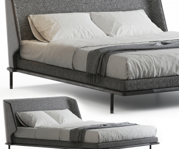 Modern Double Bed-ID:521960027