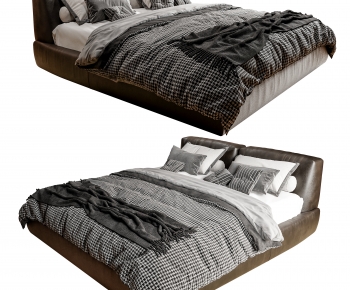Modern Double Bed-ID:619916922