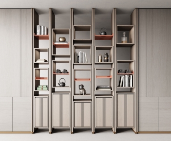 Modern New Chinese Style Bookcase-ID:721445081