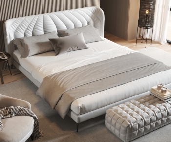 Modern Double Bed-ID:524018056