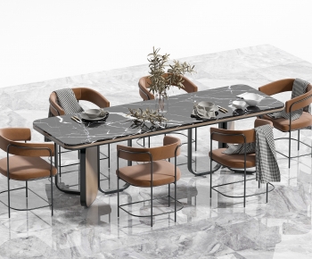 Modern Dining Table And Chairs-ID:437577968