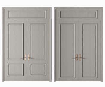 Simple European Style Double Door-ID:758052119