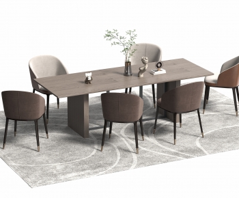 Modern Dining Table And Chairs-ID:629173049