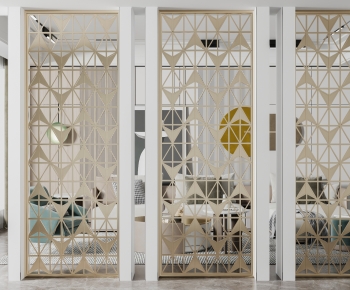 French Style Metal Screen Partition-ID:426655055