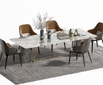 Modern Dining Table And Chairs-ID:562755116