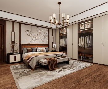 New Chinese Style Bedroom-ID:119956977
