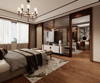 New Chinese Style Bedroom-ID:463145977