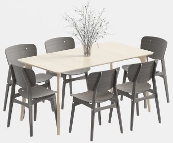 Modern Dining Table And Chairs-ID:403224956