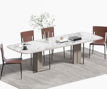 Modern Dining Table And Chairs-ID:689790016