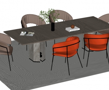Modern Dining Table And Chairs-ID:256617076