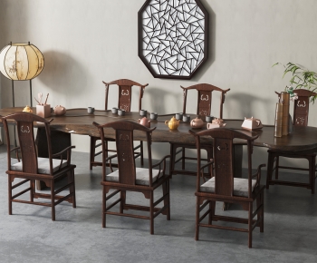 New Chinese Style Tea Tables And Chairs-ID:421524051