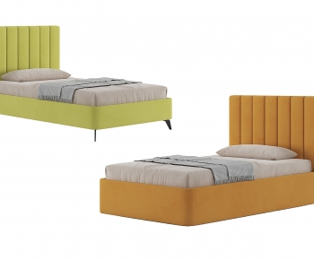 Nordic Style Double Bed-ID:512092117