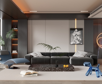 Modern A Living Room-ID:966761148