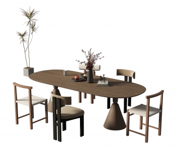 Modern Dining Table And Chairs-ID:542650949