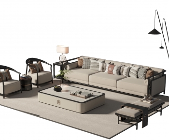 New Chinese Style Sofa Combination-ID:151649008
