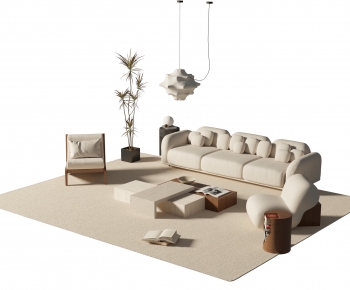 Wabi-sabi Style Sofa Combination-ID:151422985