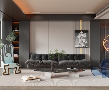 Modern A Living Room-ID:732996942