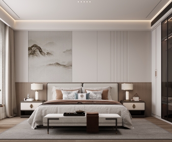 New Chinese Style Bedroom-ID:543215043