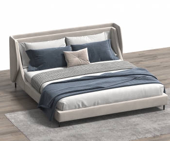 Modern Double Bed-ID:703219898
