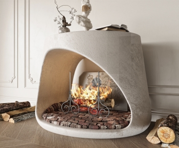 Simple European Style Fireplace-ID:736789738