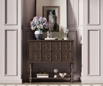 American Style Side Cabinet/Entrance Cabinet-ID:825202946