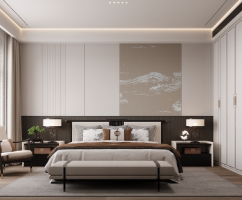 New Chinese Style Bedroom-ID:360927107