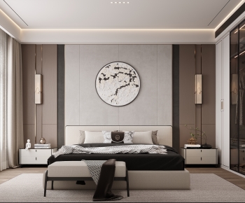 New Chinese Style Bedroom-ID:386439096