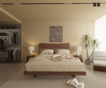 Wabi-sabi Style Bedroom-ID:307706128
