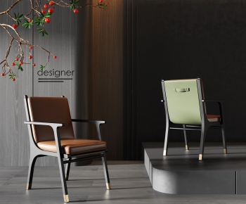 New Chinese Style Single Chair-ID:607692969
