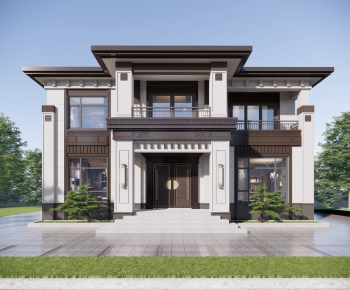 New Chinese Style Detached Villa-ID:373065954