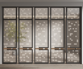 New Chinese Style Glass Screen Partition-ID:718947899