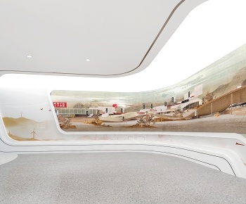 新中式文化展厅序厅3D模型