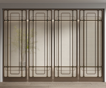 New Chinese Style Glass Screen Partition-ID:186445959