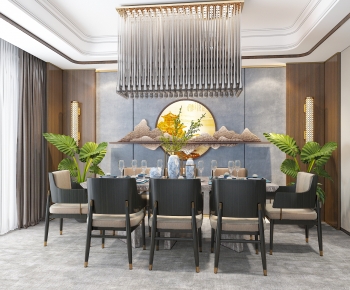 New Chinese Style Dining Room-ID:645502097