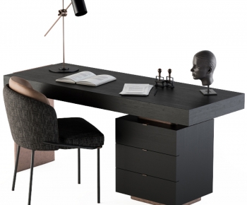 Modern Computer Desk And Chair-ID:613522057