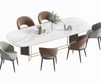 Modern Dining Table And Chairs-ID:408566007