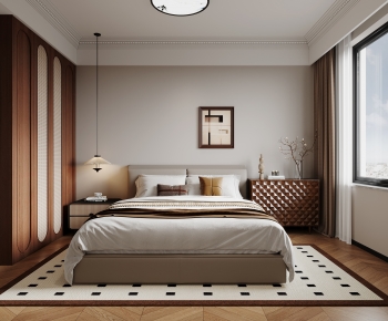 Wabi-sabi Style Bedroom-ID:124861967