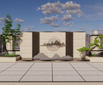 New Chinese Style Landscape Wall-ID:152410986