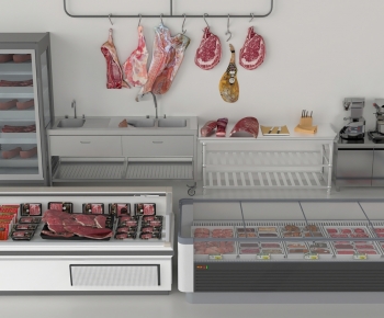 现代冰柜 操作台 猪肉-ID:438361885