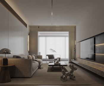 Modern Wabi-sabi Style A Living Room-ID:976560122