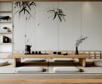 Japanese Style Tea Tables And Chairs-ID:114036089