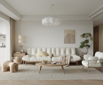 Nordic Style A Living Room-ID:383558036