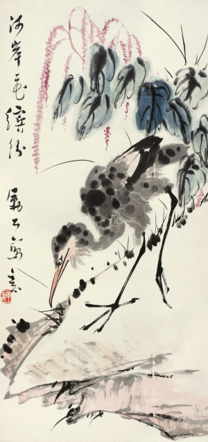 中式写意国画鸟挂画-ID:416949991