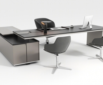 Modern Office Desk And Chair-ID:798399937