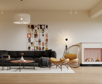 Wabi-sabi Style A Living Room-ID:141942022