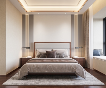 New Chinese Style Bedroom-ID:724370961