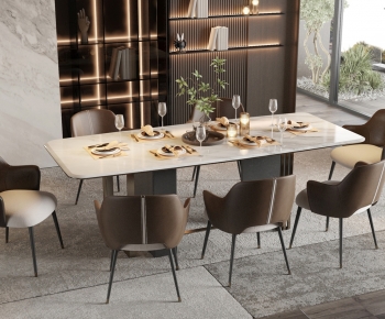 Modern Dining Table And Chairs-ID:984463935