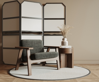 Wabi-sabi Style Lounge Chair-ID:207326898